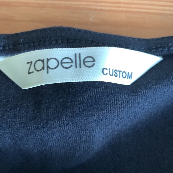 zapelle Custom. Black tunic top. Size L. - Picture 3 of 5